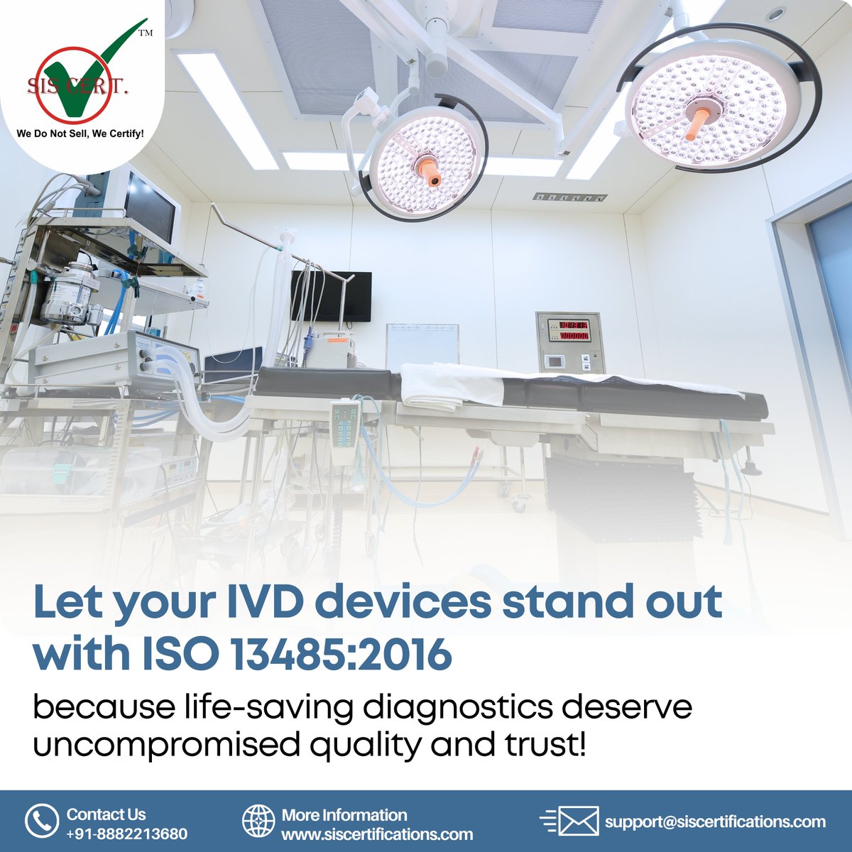 siscert's tweet photo. Ensure your In Vitro Diagnostics devices meet global expectations with ISO 13485:2016 certification. Visit- https://t.co/fvVcX7wlpM
📞Call: +91-8882213680
📷Email: support@siscertifications.com
#SISCertifications #ISO13485 #InVitroDiagnostics #HealthCare #IVD #QualityAssurance https://t.co/4nI3d2rxxZ