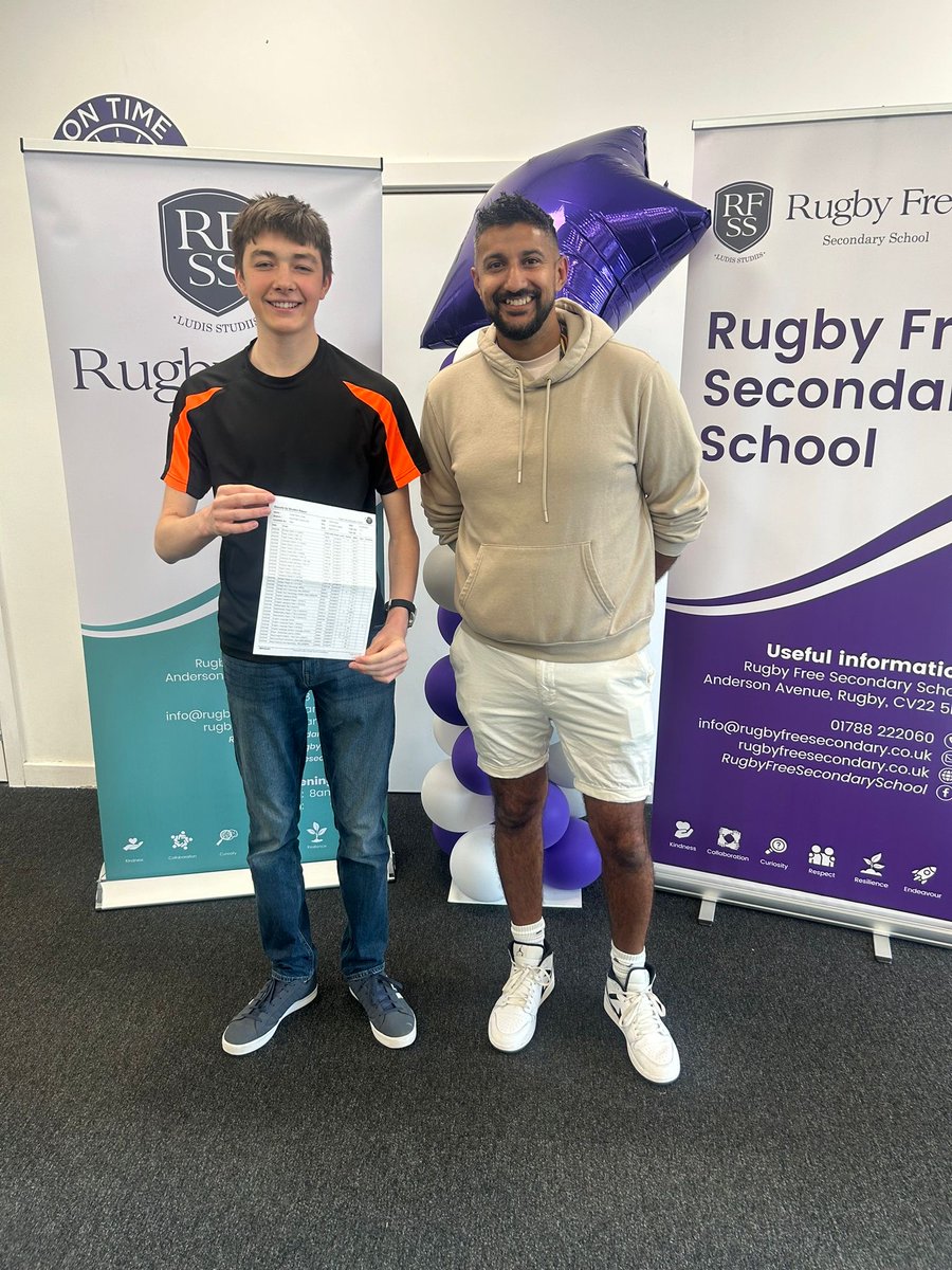 Rugby Free Secondary School is yet again proudly celebrating the history-making achievements of their Year 11 students, following the publication of this year’s GCSE results.