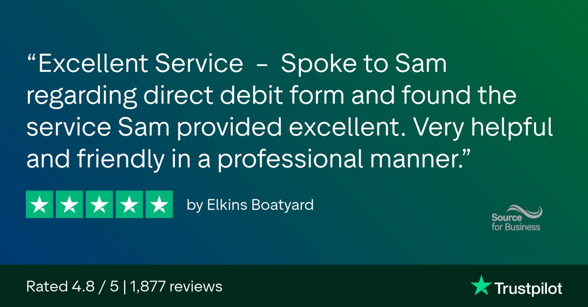 Source4b's tweet image. Friendly and professional - that’s exactly how we want every interaction with our customer care team to feel. 

Great to see Sam delivering just that!

 #TrustpilotReviews #TeamRecognition #CustomerExperience