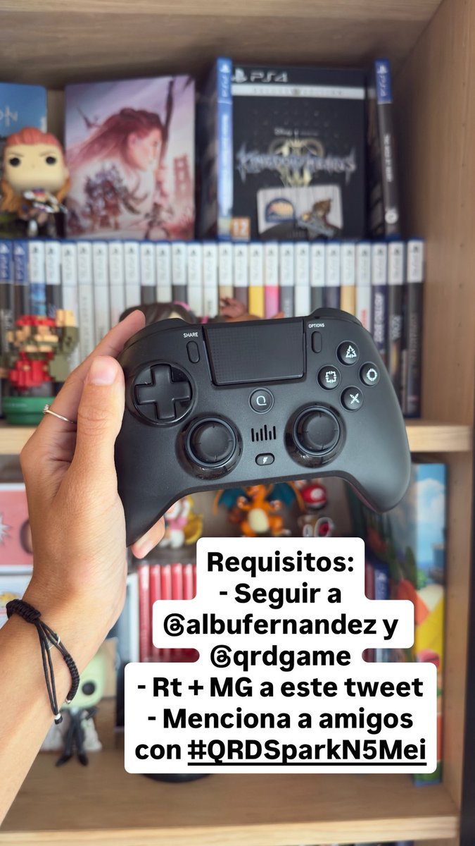 🎮SORTEO🎮

¿Queréis el pedazo mando del que hice review? ¡Estamos sorteando uno!

REQUISITOS:
🎮Seguir a <a href="/qrdgame/">Qrdgame_offcial</a>
🎮 Seguir a <a href="/albufernandez/">Albu</a>
🎮RT y MG a este Tweet 
🎮Menciona a amigos con #QRDSparkN5Mei (Sin límite)

Válido hasta el JUEVES 28 de Agosto a las 23.59h

🍀SUERTE🍀