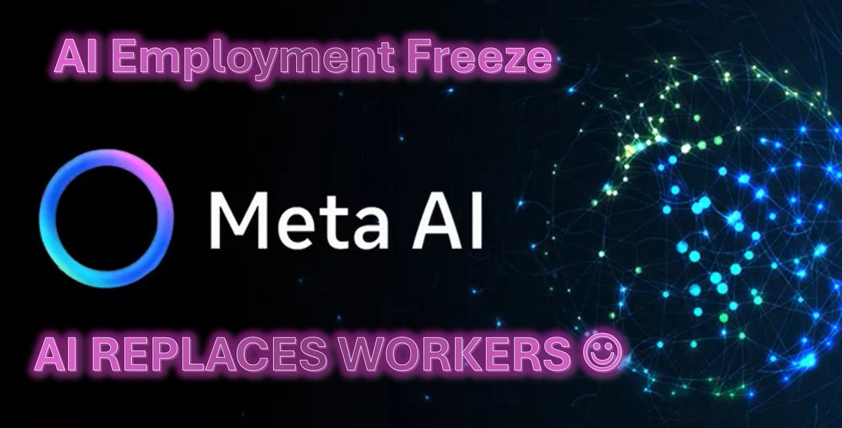 GryphonIAB's tweet photo. Wow, Meta's AI division hitting the brakes on hiring? 🤖 Guess even AI can't save jobs from the corporate freeze! 🥶 Another day, another tech giant "restrategising" while AI keeps stealing the show. 😏

For full analysis…
https://t.co/0kWhQaBuFv

#AIRevolution #JoblessFuture #TechLife

#Macro #FederalReserve #Tariffs #Investing #GlobalTrade #FinancialMarkets.
