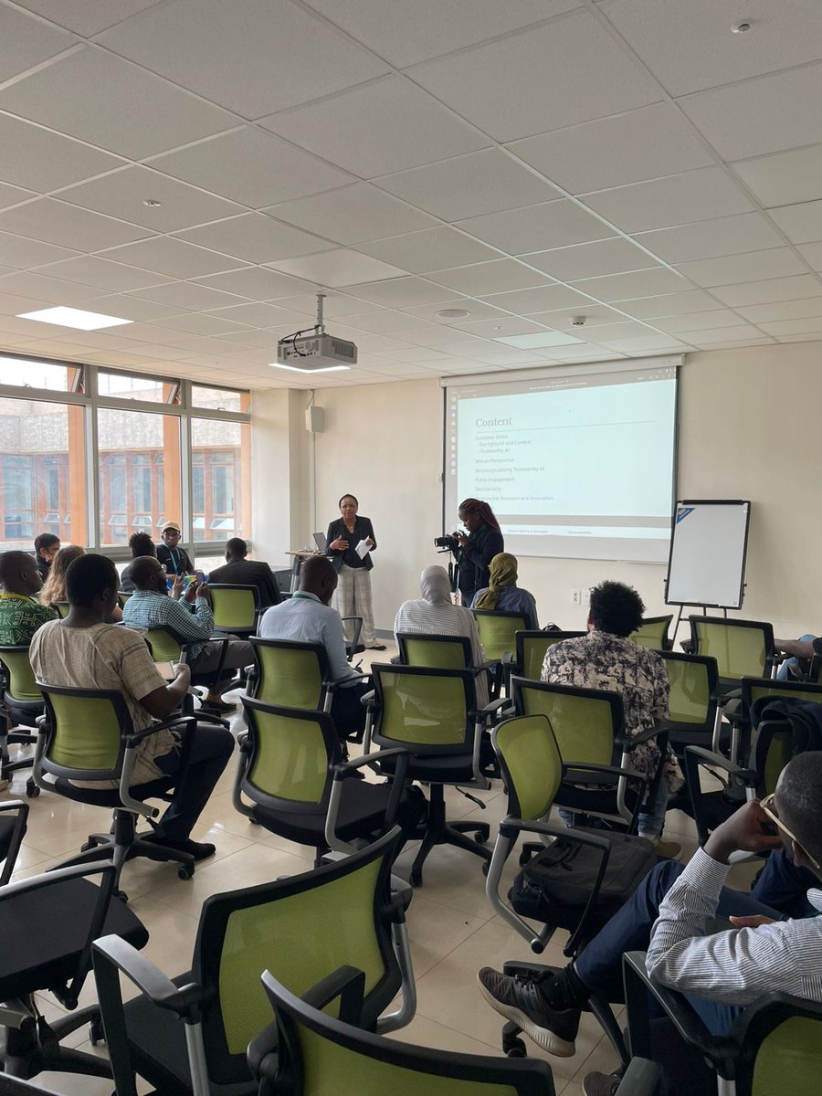 Trust AI Workshop (@trustai_indaba) on Twitter photo Another exciting keynote by Dr. <a href="/KWakunuma/">Dr. Kutoma Wakunuma</a> on "African Perspectives on Trustworthy AI and the role of Public Awareness and Engagement"
The <a href="/DeepIndaba/">Deep Learning Indaba</a> 🫶🏾🇷🇼
#DLI2025 #engagement, #publicawareness #african #perspectives #Trustworthy #AI
#Urunana – Hand in Hand for AI in Africa Another exciting keynote by Dr. <a href="/KWakunuma/">Dr. Kutoma Wakunuma</a> on "African Perspectives on Trustworthy AI and the role of Public Awareness and Engagement"
The <a href="/DeepIndaba/">Deep Learning Indaba</a> 🫶🏾🇷🇼
#DLI2025 #engagement, #publicawareness #african #perspectives #Trustworthy #AI
#Urunana – Hand in Hand for AI in Africa