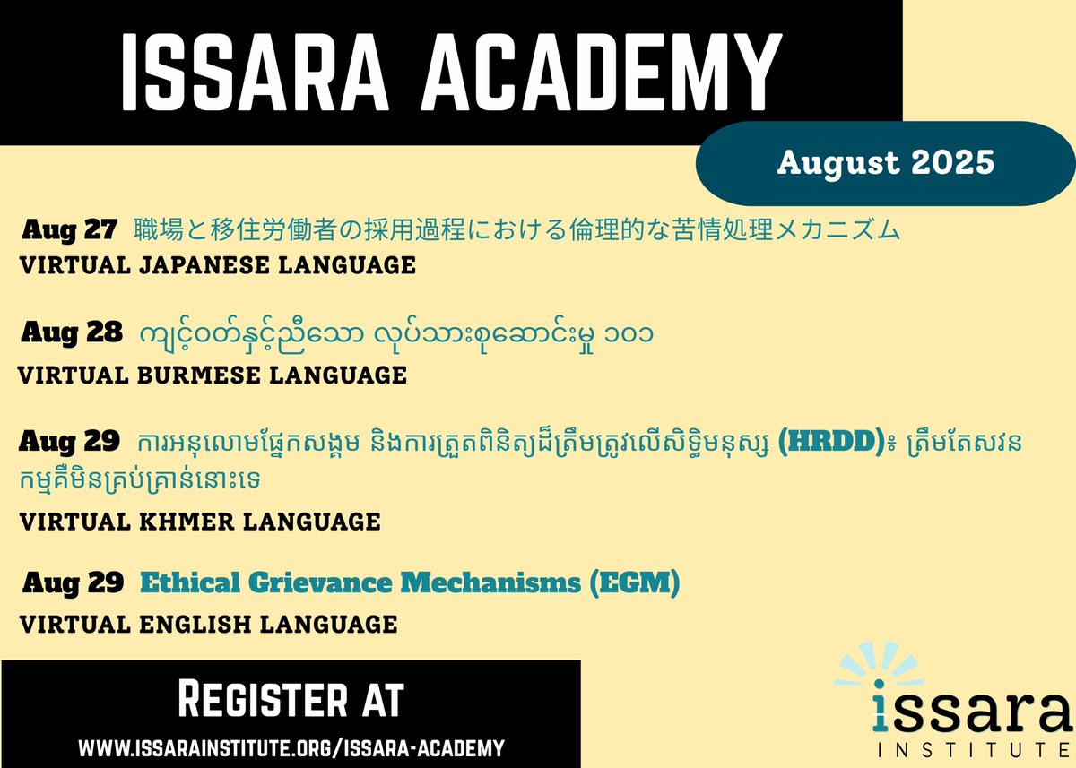 Issara Institute tweet media