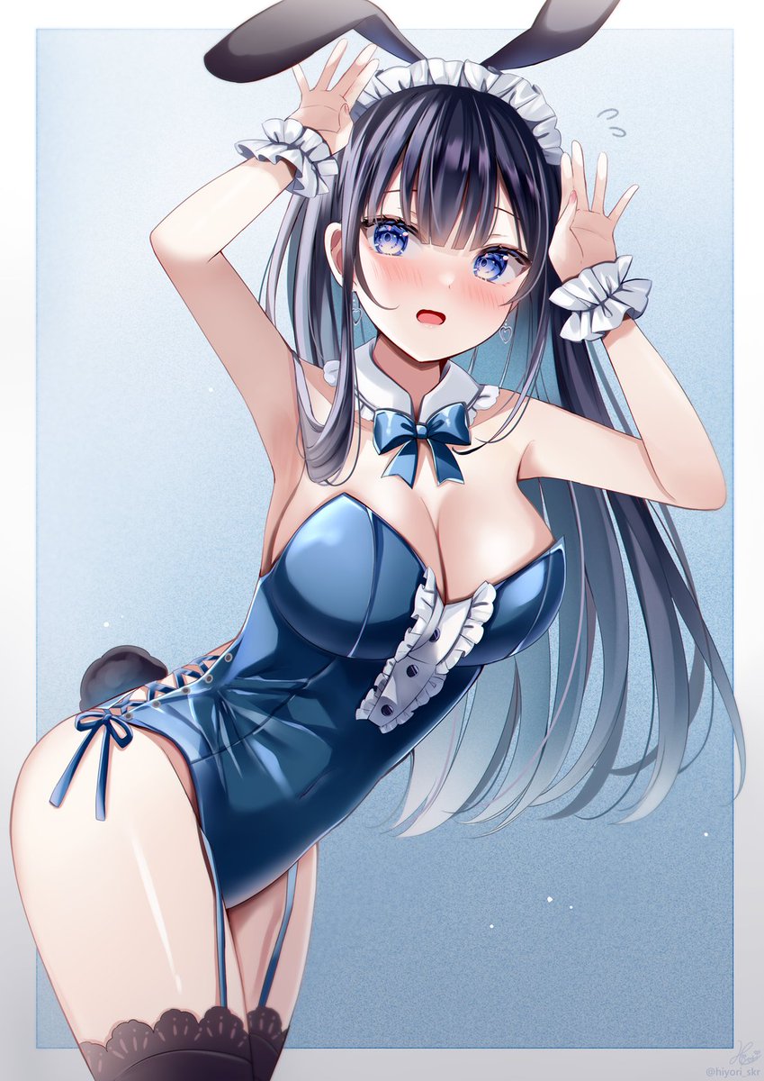 💙🖤 #バニーの日