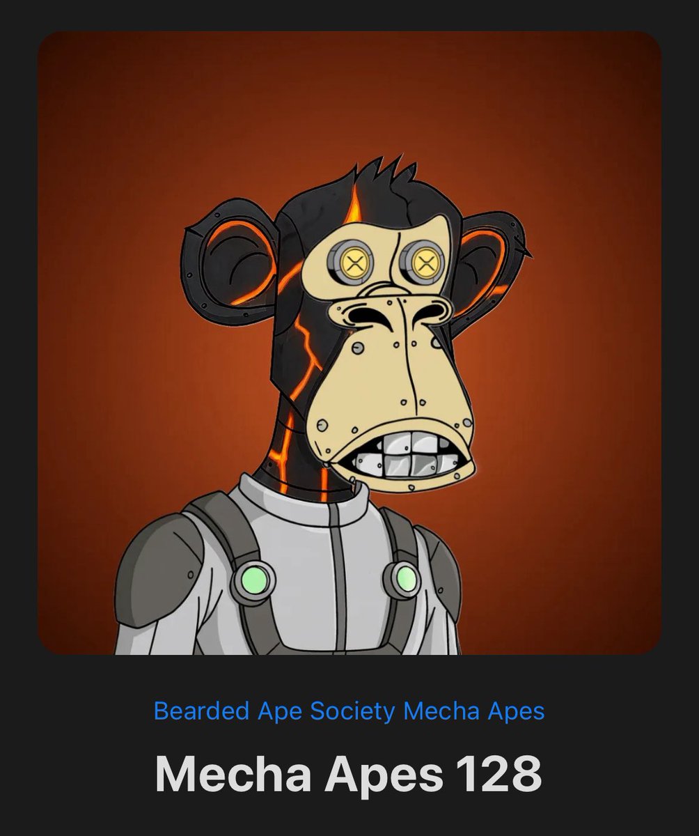 🎟️ New Raffle Alert 🎟️
A Mecha Ape is up for grabs 🦍⚙️
Entry cost: only 1 XRP 💸

One ticket could change everything — are you in? 🚀

Join raffle 👉 t.me/BeardedApeSoci…

Mecha Apes xrp.cafe/collection/bap…