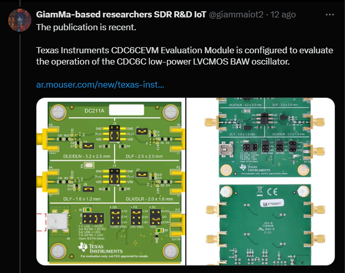 giammaiot2's tweet photo. BAW Bulk Acoustic Wave & SAW Surface Acoustic Wave - Resonators & Filters
++ @teraytech ๐
https://t.co/biFOJ2CzQT
I also noticed in the previous discussion that they are produced for high frequencies, above 1 GHz
++ FBAR Film Bulk Acoustic Resonator
#PLLs #SoCs #ICs https://t.co/2ZEmjr1SME
