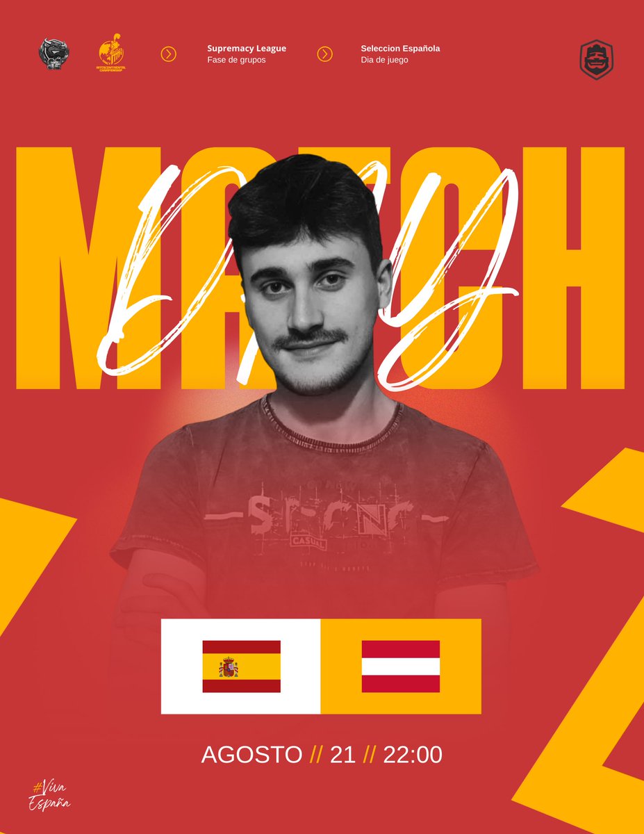 Maestros del CR (@maestrosdelcr) on Twitter photo Es el día. Debutamos esta noche en <a href="/CR_Supremacy/">Supremacy League</a> Intercontinental contra Austria🇦🇹. Deseadnos suerte!
📅21/08
⏰22:00🇪🇸
🏆<a href="/CR_Supremacy/">Supremacy League</a> Intercontinental
🆚<a href="/TeamAustriaCR/">TeamAustriaCR</a>
📺<a href="/pabels2104/">Pabels2104</a>
#VamosEspaña Es el día. Debutamos esta noche en <a href="/CR_Supremacy/">Supremacy League</a> Intercontinental contra Austria🇦🇹. Deseadnos suerte!
📅21/08
⏰22:00🇪🇸
🏆<a href="/CR_Supremacy/">Supremacy League</a> Intercontinental
🆚<a href="/TeamAustriaCR/">TeamAustriaCR</a>
📺<a href="/pabels2104/">Pabels2104</a>
#VamosEspaña