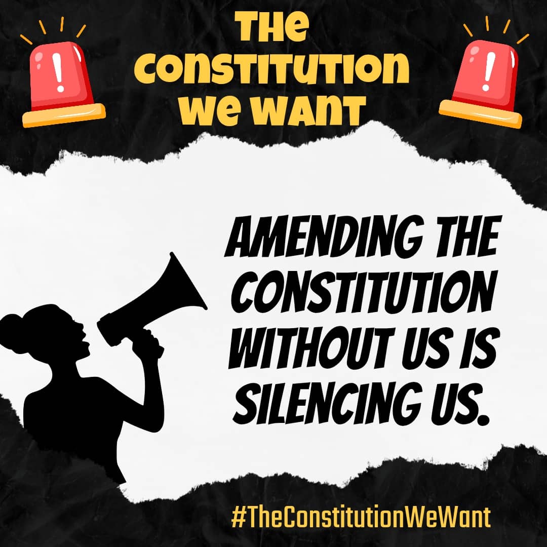 The time to stand up for our right to shape the laws that govern us is NOW. Secret constitutional amendments without peoples input undermine democracy and silence citizen voices. We must demand transparency &amp; accountability in lawmaking processes #theconstitutionwewant