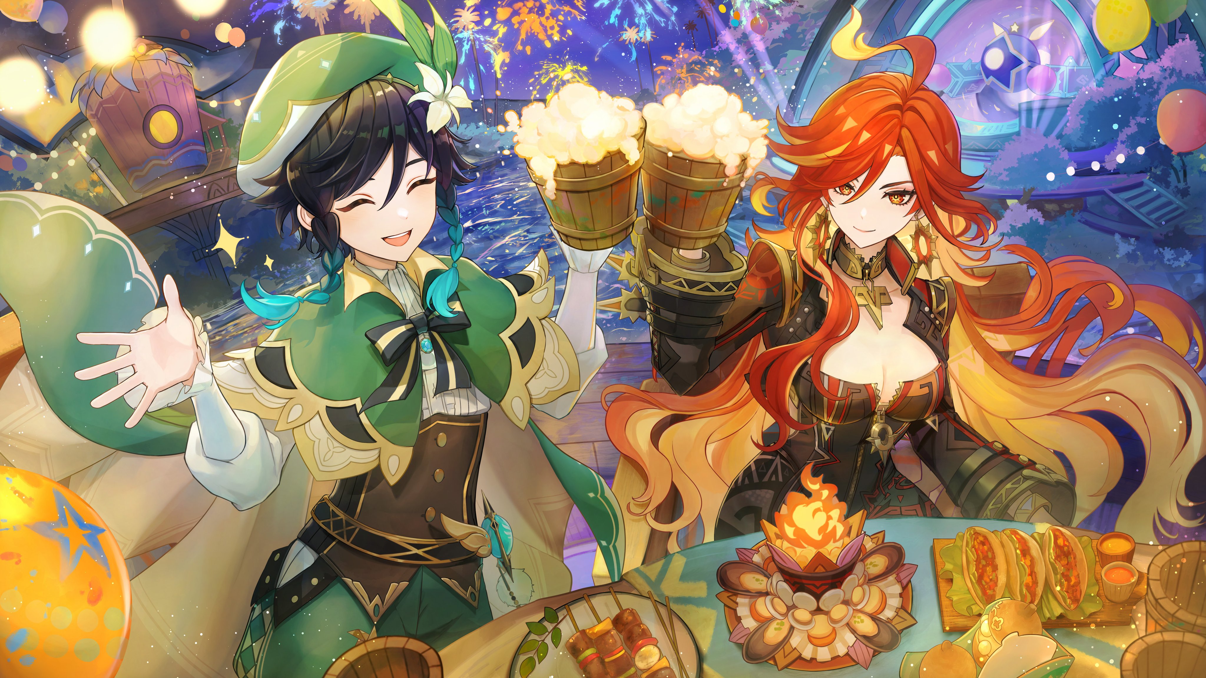GooglePlay 原神 大感謝祭 クリアファイル ウェンティ パイモン GooglePlay 原神 大感謝祭 クリアファイル ウェンティ パイモン