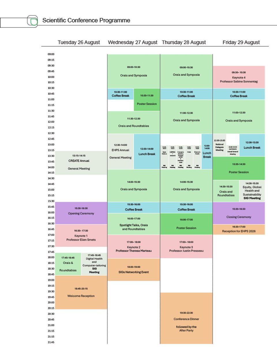 Innovation, dialogue &amp; discovery—  It’s all in the program! The EHPS 2025 schedule is here.

👉2025.ehps.net/program

#EHPS2025 #EHPS25 #UMCG #Groningen #healthpsychology #psychology