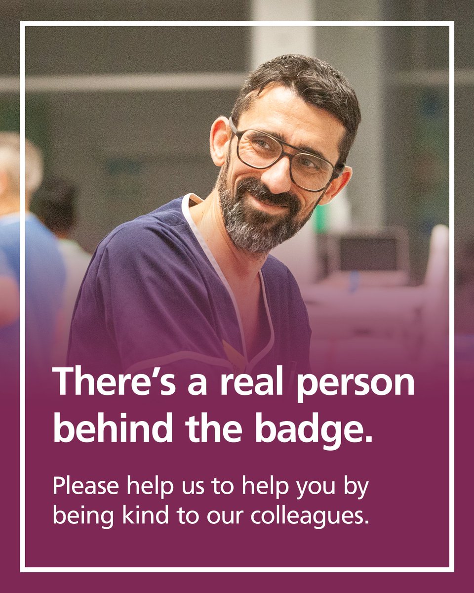 We’re doing our very best to care for you 💙

Frustration is understandable, but abuse is never acceptable 🚫

Please treat our colleagues with kindness and respect 🙏

#BeKind #NoExcuseForAbuse