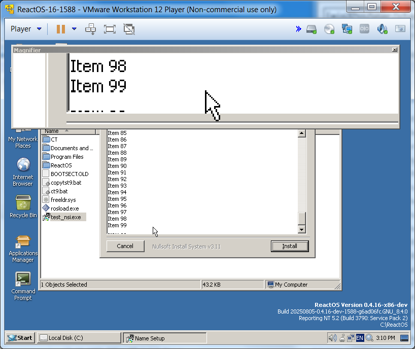 reactos's tweet photo. With the patch by our contributor I_Kill_Bugs, garbage displayed on listboxes are now fixed in #ReactOS!
See the before-after screenshots. https://t.co/EJbDZVXpjA