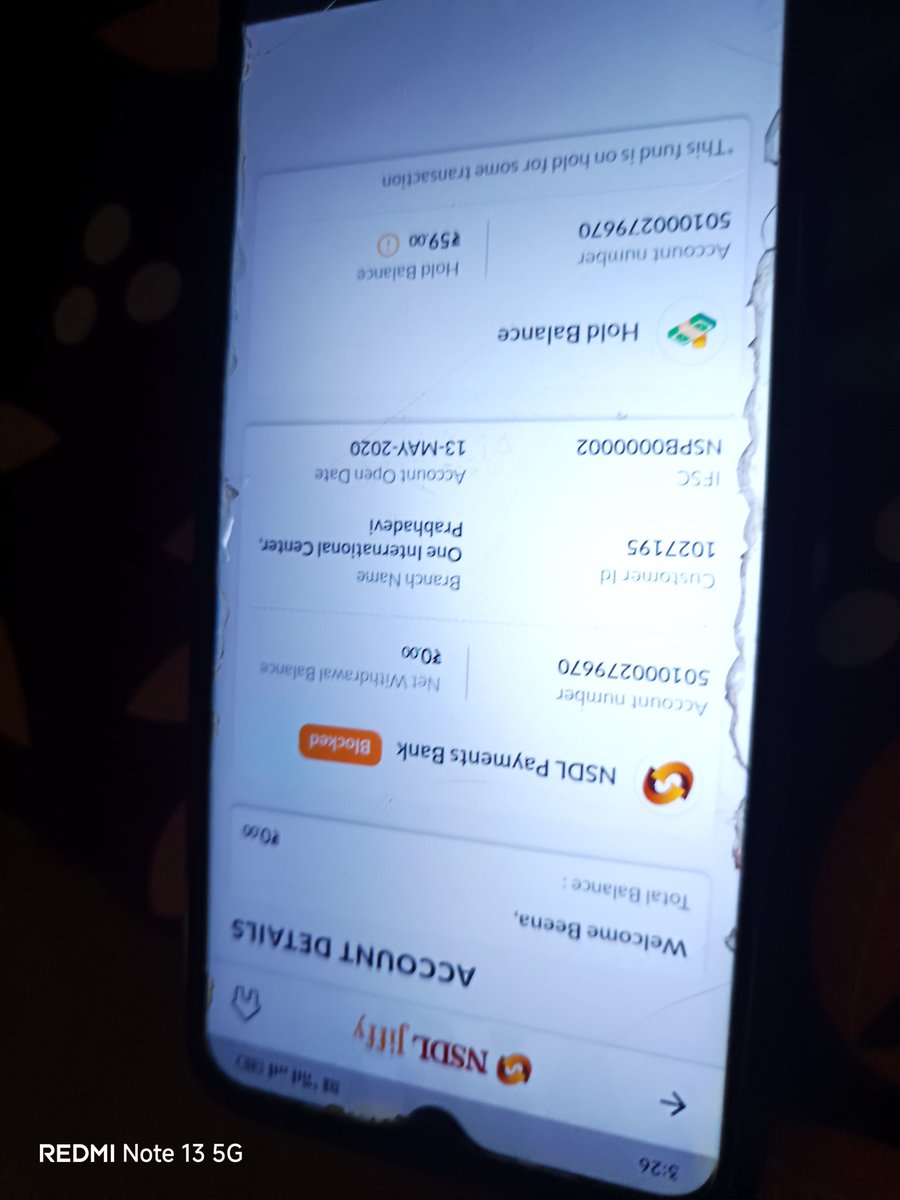 SparkChain.AI (@brijesh_semwal) on Twitter photo <a href="/nsdlpb/">NSDL Payments Bank</a> <a href="/RBI/">ReserveBankOfIndia</a> <a href="/PaytmBusiness/">Paytm For Business</a>
अगर हम किसी मर्चेंट को payment करते हैं और मर्चेंट का बैक अकाउंट ब्लॉक हो तो तब क्या होता plz Help me . <a href="/nsdlpb/">NSDL Payments Bank</a> <a href="/RBI/">ReserveBankOfIndia</a> <a href="/PaytmBusiness/">Paytm For Business</a>
अगर हम किसी मर्चेंट को payment करते हैं और मर्चेंट का बैक अकाउंट ब्लॉक हो तो तब क्या होता plz Help me .