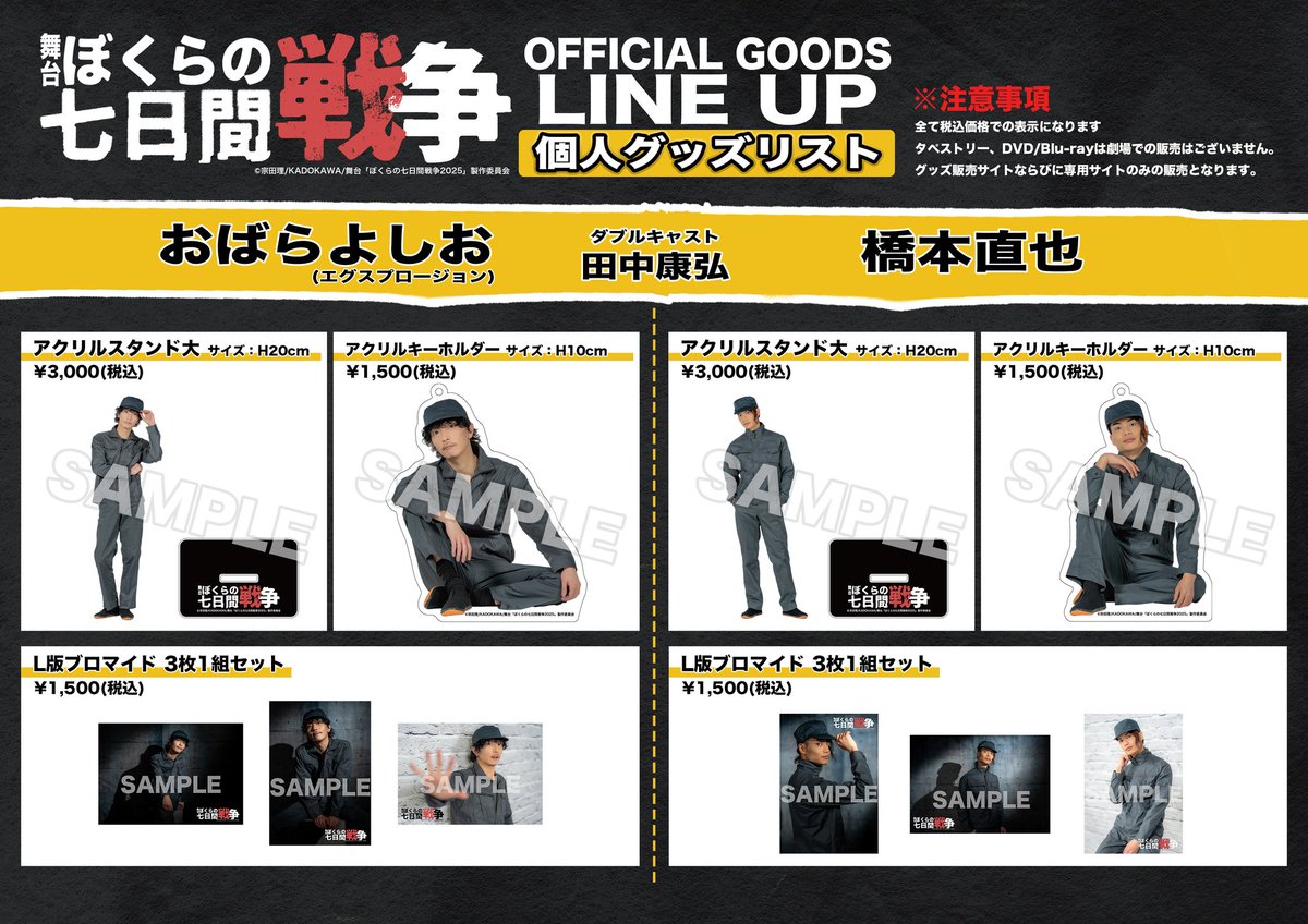 ぼくらの七日間戦争 グッズまとめ 劇場販売ラインナップ⑥】 ・パンフレット ・トートバッグ 《キャスト