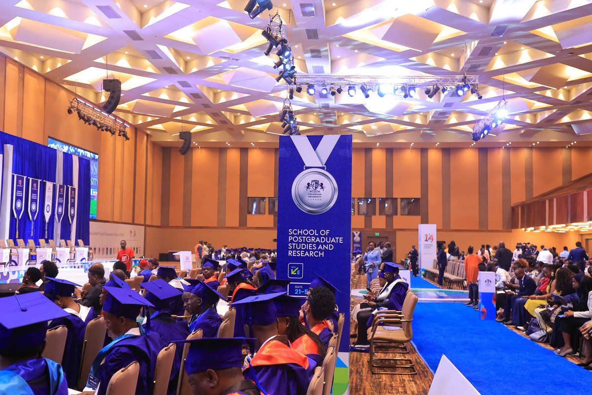 CavendishUg's tweet photo. The stage is set for CUU’s 14th Graduation Ceremony! Be part of this unforgettable celebration as we send forth leaders, innovators, and change-makers into the world. 21st August 2025
Speke Resort Munyonyo Convention Centre #CUUClassOf2025 #CUU14THGraduation https://t.co/tegOZ3BOfl