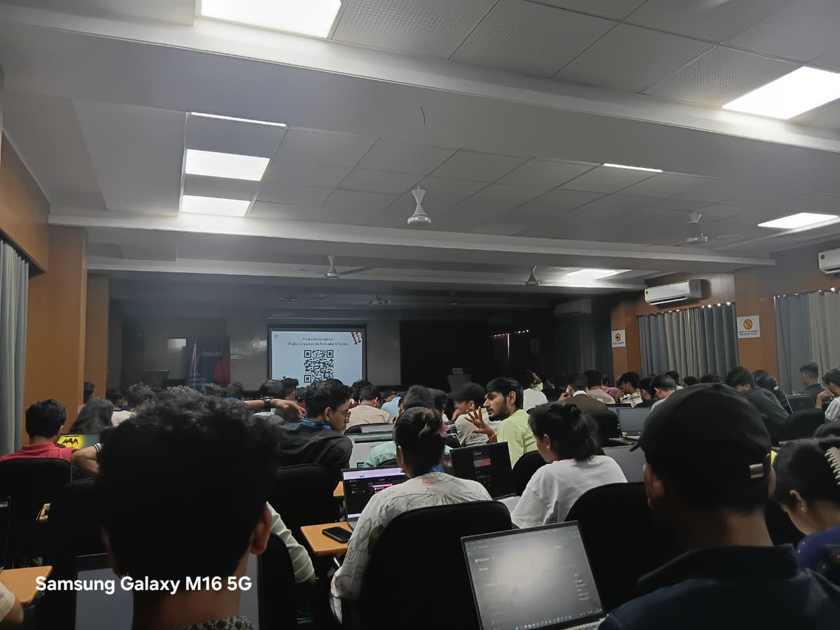 MrShubhamPandey's tweet photo. Excited to be attending Day-2 of the Web3 BootCamp with @HackTourIND @Polkadot @parul_dao @DOTmeetups 🚀 #Web3 #Polkadot #HackTour https://t.co/eyHFUAzH2H