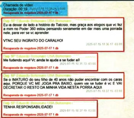 Rider (@ridersensei) on Twitter photo Algumas constatações paralelas:
1- Isso foi apenas uma palhinha do Xandão, um aviso.
2- Frouxo sendo esculachado/xingado pelo bananinha <a href="/BolsonaroSP/">Eduardo Bolsonaro🇧🇷</a> não é novidade. Lembram do: "o merda do seu filho" e "visitar na papuda"?
3- Família frouxonaro revelada: tosca e disfuncional Algumas constatações paralelas:
1- Isso foi apenas uma palhinha do Xandão, um aviso.
2- Frouxo sendo esculachado/xingado pelo bananinha <a href="/BolsonaroSP/">Eduardo Bolsonaro🇧🇷</a> não é novidade. Lembram do: "o merda do seu filho" e "visitar na papuda"?
3- Família frouxonaro revelada: tosca e disfuncional