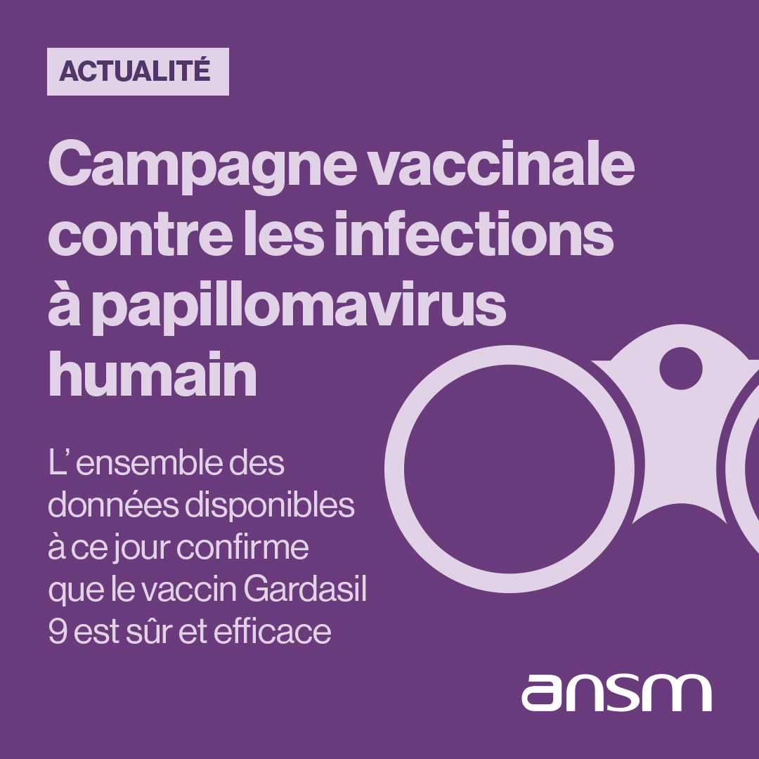 Vaccination contre les virus #HPV :  la synthèse périodique des cas de pharmacovigilance entre le 1/07 et le 31/12/2024 confirme que le vaccin est sûr

↪️ Nous rappelons aux pros de santé l’importance de la surveillance de 15 mn post vaccination

🔗 ow.ly/qsqm50WJnZp