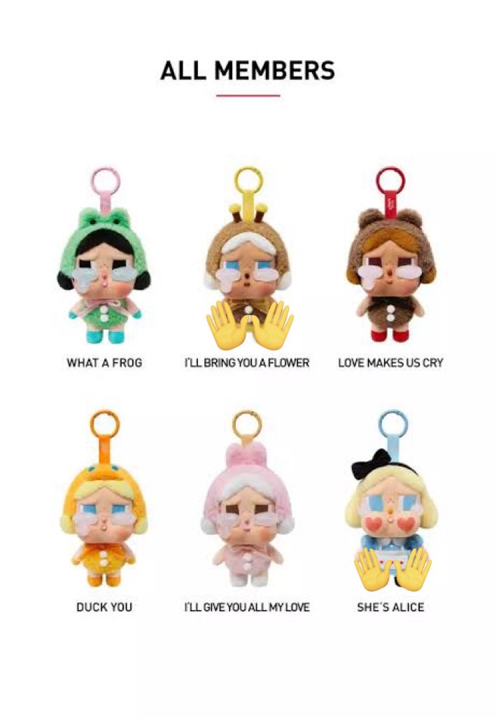 wts want to sell
crybaby crying again cbb

alice + bee 
PAIR 550k get 2

bee sealed foil
alice unsealed

ori popmart kokas

wtb buy pm jual beli