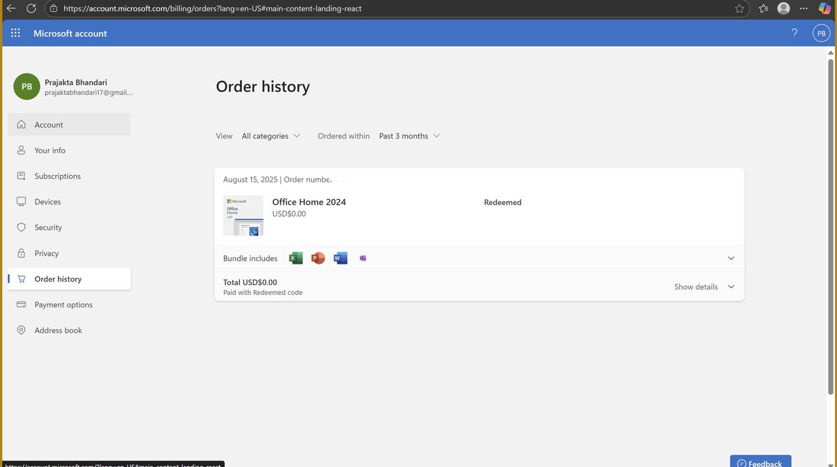 realknoxx's tweet photo. Hi @MicrosoftHelps , I purchased Windows 11 Pro. The payment was deducted but it’s not showing in my order  history, and my Windows hasn’t upgraded to Pro yet.Please check the attached screenshots and help me resolve this.
@Windows #microsoftsupport https://t.co/CqWjQiqR8f