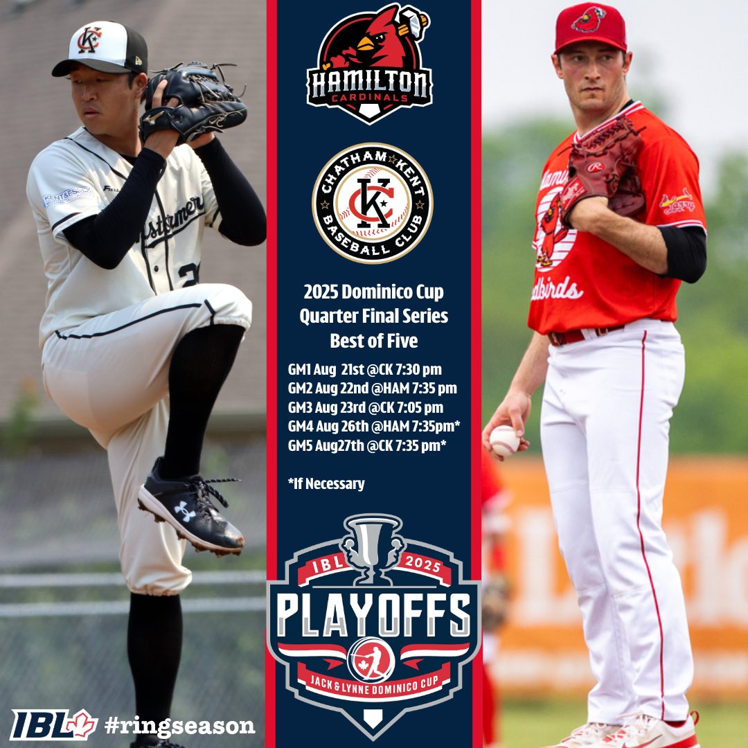 Intercounty Baseball League (@ibl1919) on Twitter photo It starts tonight. #ringseason is here are the head to head stats for <a href="/HamCardinalsIBL/">Hamilton Cardinals</a> and <a href="/ckbarnstormers/">Chatham-Kent Barnstormers</a> It starts tonight. #ringseason is here are the head to head stats for <a href="/HamCardinalsIBL/">Hamilton Cardinals</a> and <a href="/ckbarnstormers/">Chatham-Kent Barnstormers</a>