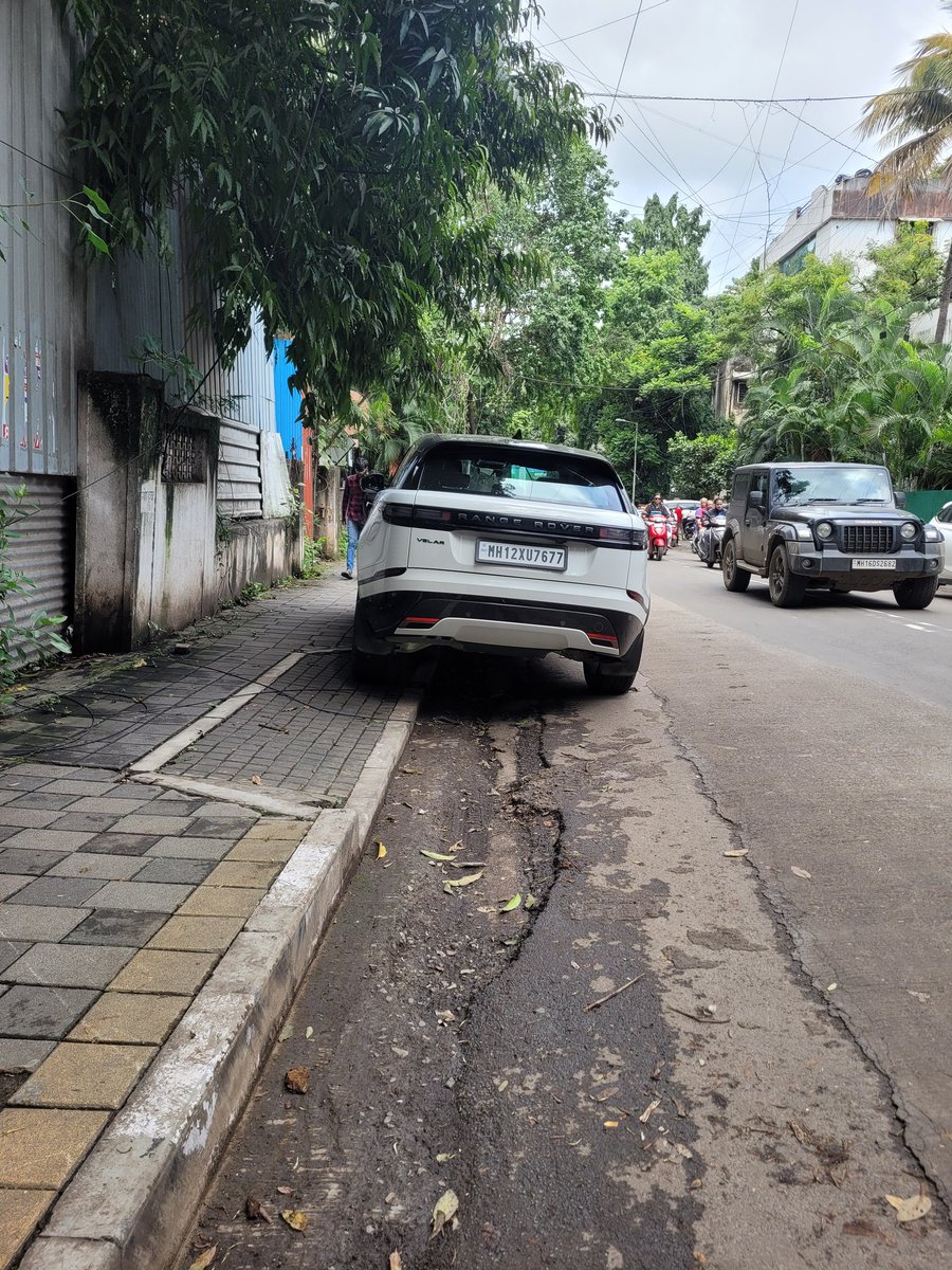 Car no MH 12 XU 7677 parked on footpath, opposite Tiplr,  bhandarkar road
<a href="/PuneCityTraffic/">पुणे शहर वाहतूक पोलीस</a> please take necessary action <a href="/CPPuneCity/">CP Pune City Police</a>