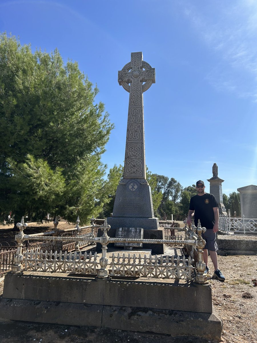 MickDehlsen05's tweet image. A surreal and deeply moving moment - finding my great-great-grandfather's grave and feeling that connection to the past!!💙
#Echuca #april2025