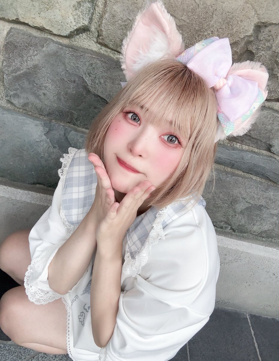 本日のビジュ(びしょ濡れになる前の姿)