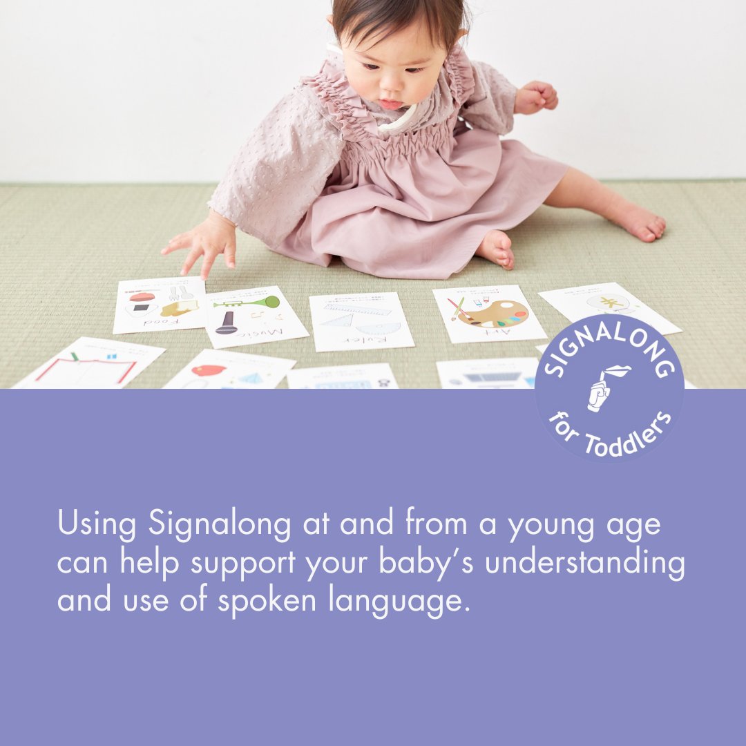 Signalongforto1's tweet image. Using Signalong at and from a young age can help support your baby’s understanding and use of spoken language.

#SignalongForToddlers #BenefitsOfSigning   #BabySigning #BabyDevelopment