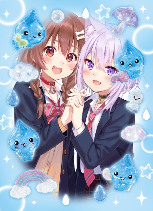 <a href="/nekomataokayu/">猫又おかゆ🍙</a> 💛( 　*'-' ))`-' )💜