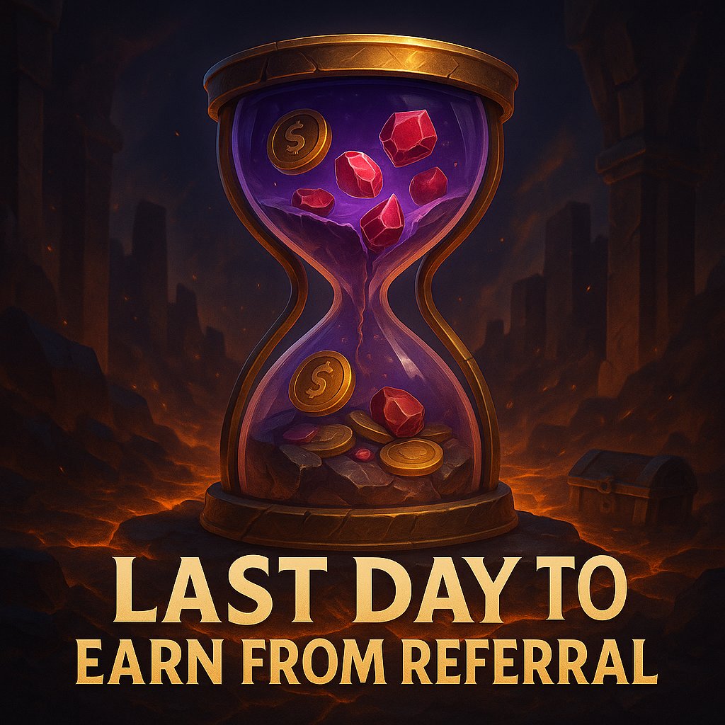 chainoflegends's tweet photo. ⏳ Final call — Referral Event ends September 8!
Your window is closing fast.
Their Mine hits Lv.4 → You get 25% back.
No cap. No delay. Just CLEG.
🕒 Don’t miss out.
#CLEG #Web3Gaming #ReferralEvent #P2E #DeFi #CryptoGaming