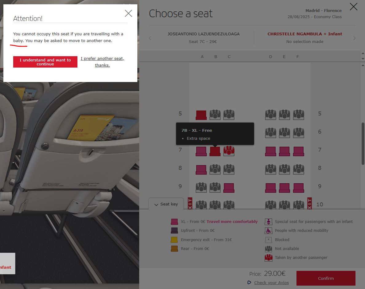 Jose Lazuen (@joselazuen) on Twitter photo <a href="/Iberia/">Iberia</a>
discrimina a padres con babes condenandolos a ir al fondo del avion sin acceso a asientos XL (aun estando dispuestos a pagar). No es aceptable. Es un discriminacion <a href="/DefensorPuebloE/">Defensor del Pueblo</a>
<a href="/elpais_espana/">EL PAÍS España</a>
<a href="/okdiario/">okdiario.com</a>. Reserva: PFSM2 <a href="/Iberia/">Iberia</a>
discrimina a padres con babes condenandolos a ir al fondo del avion sin acceso a asientos XL (aun estando dispuestos a pagar). No es aceptable. Es un discriminacion <a href="/DefensorPuebloE/">Defensor del Pueblo</a>
<a href="/elpais_espana/">EL PAÍS España</a>
<a href="/okdiario/">okdiario.com</a>. Reserva: PFSM2
