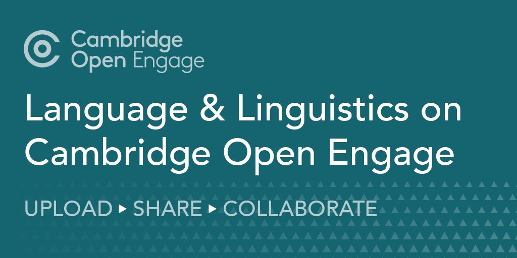 CambUP_LangLing's tweet image. Want to increase citations and get feedback on your research quickly? Upload to Cambridge Open Engage today and take advantage of our easy social sharing and commenting tools.

cup.org/3IRzaJy

#openresearch #cambridgeopenengage #preprintin