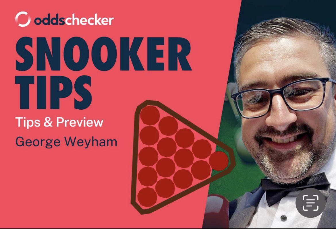 George Weyham (@gwsnookertips) on Twitter photo Wuhan Open Outright Preview for <a href="/oddschecker/">oddschecker</a>.
Something a bit different….
Dipping into the Nationality winner market & also 28/1 quarter fancy.
Read via the link below or download the app & find via Tips section.
smart.link/jly6c29qng586 Wuhan Open Outright Preview for <a href="/oddschecker/">oddschecker</a>.
Something a bit different….
Dipping into the Nationality winner market & also 28/1 quarter fancy.
Read via the link below or download the app & find via Tips section.
smart.link/jly6c29qng586