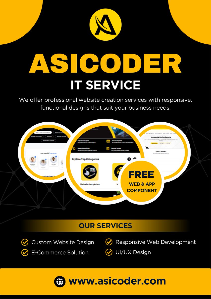 asicoderservice's tweet image. Welcome to Asicoder – Building Smart Digital Solutions.
Description:

We’re excited to officially launch asicoder.com 
lnkd.in/djW29a4t

Together, let’s code the future.

hashtag#Asicoder hashtag#WebDevelopment hashtag#AppDevelopment hashtag#AI hashtag#service