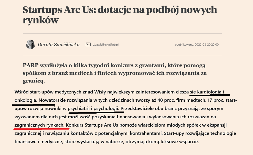 co z tego mają pacjenci -nie na zagranicznych rynkach ale tu w POLSCE? "nowinki"wspieramy a podstaw nie zapewniamy 
🤔celują onko i kardio i psychiatria
start-ups/innovation trickle down działa? 
IMO Silne dofinans. INSTYTUTY badawcze chyba mają większą wartość <a href="/mmzawisza/">Marcelina Zawisza #PartiaRazem</a>