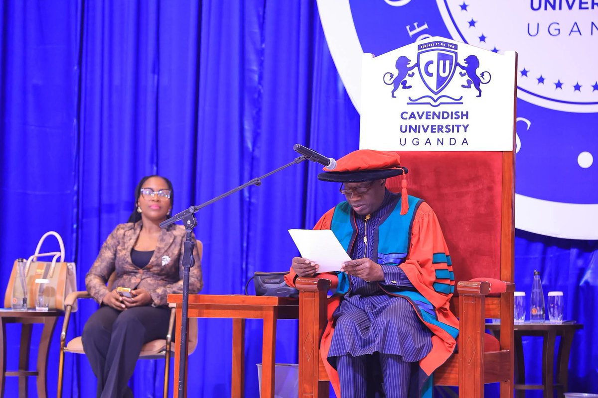 CavendishUg's tweet photo. Chancellor’s Inspirational Quote
“Education was my compass. Your resilience is your first qualification as a leader.” — H.E. Dr. Goodluck Jonathan as we celebrate the Class of 2025, we embrace his call to lead with empathy, integrity, and innovation. 
14th CUU Graduation
21st August 2025
Speke Resort Munyonyo
#CUUClassOf2025 #CUU14THGraduation #EmpoweringFutures