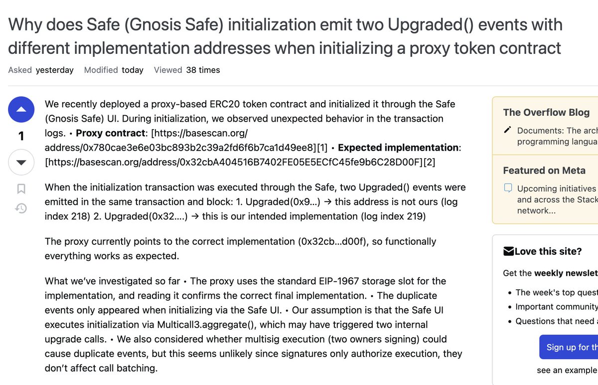 Ethereum Stack Exchange post about the issue