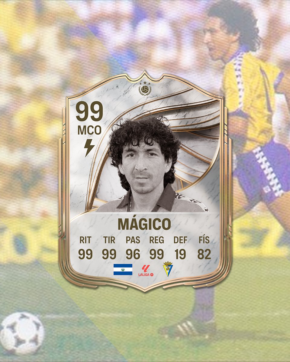 javiqm94's tweet photo. Una temporada más, @EASPORTSFC sigue sin contar con la leyenda salvadoreña Jorge "Mágico" González como icono del #FC26

💫 Ídolo cadista, ídolo de El Salvador y miembro del Salón de la Fama de la FIFA desde 2013.

Jorge debe tener su sitio entre las leyendas del videojuego. https://t.co/BXEp0602Uq