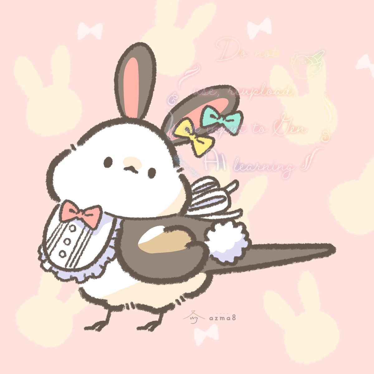 吾妻まいか (@azma_enaga) on Twitter photo バニーの日にちなんで、うさちゃんエナガ🐰 バニーの日にちなんで、うさちゃんエナガ🐰