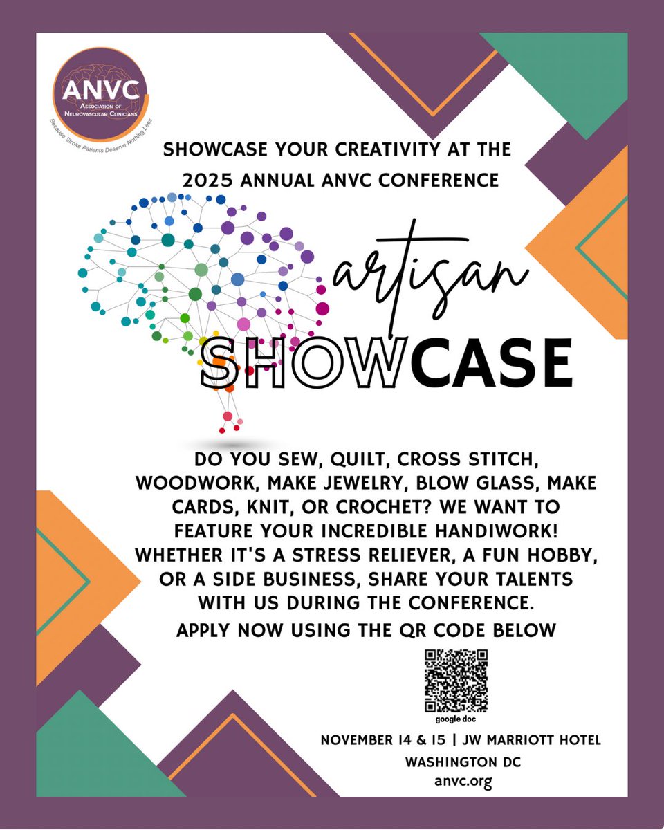 ANVC__'s tweet image. Our Artisan Showcase is a new feature at our @ANVC__ annual conference highlighting your handiwork! Apply here: docs.google.com/forms/d/1VvKVS…
#ANVCArtisans #ANVC25 anvc.org