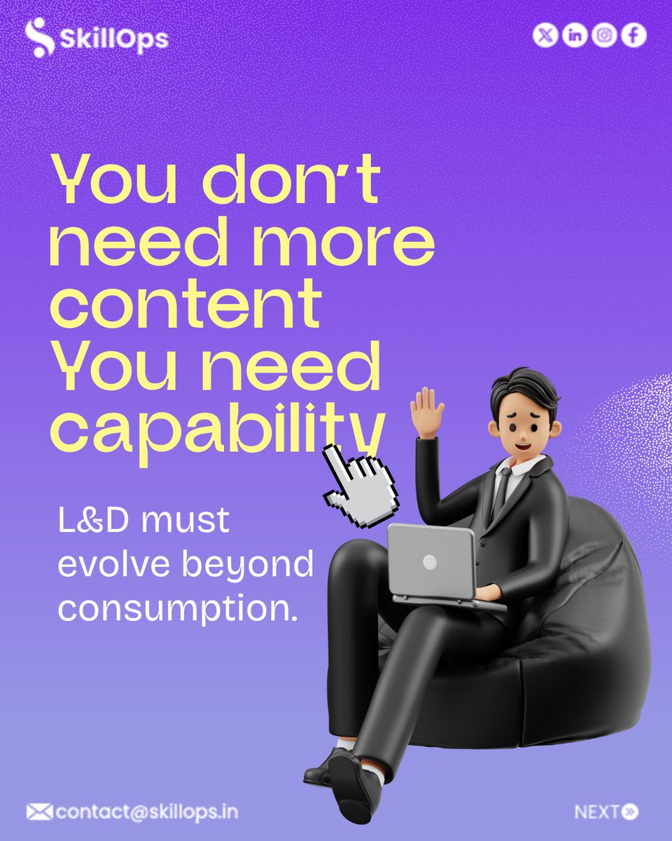 skillops_ai's tweet image. Episode 5: From Learning to Capability – Driving ROI on L&amp;amp;D
More courses ≠ more capability. With SkillOps.ai, L&amp;amp;D shifts from consumption to capability — driving real business outcomes.

#skillopsai #skillbasedshift #learninganddevelopment #workforcecapability