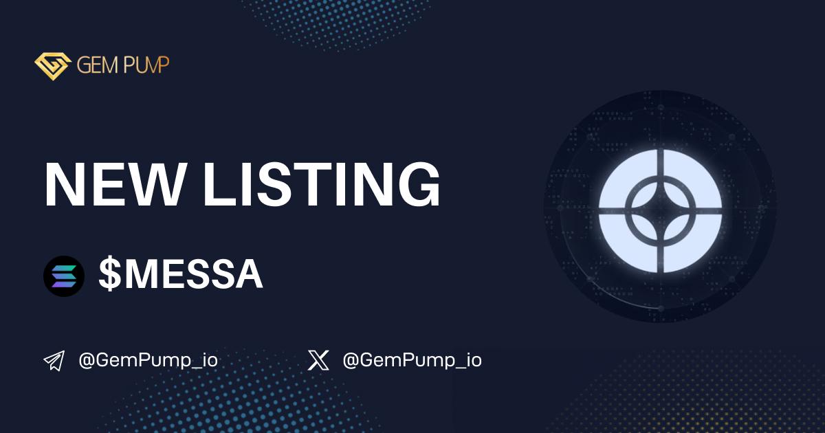 👏#MESSA listed on GemPump.io 🤝@GemPump_io

📄CA:5gcMBTPeogu1d9M6jjxWdHkHSgQyWsxWMBjpnf6bpump
 🌐TG：t.me/messa_portal

 ✖️X：x.com/OxMESSA

💎GemPump：gempump.io/token/memecoin…

 #gempump #memecoin #100xgem