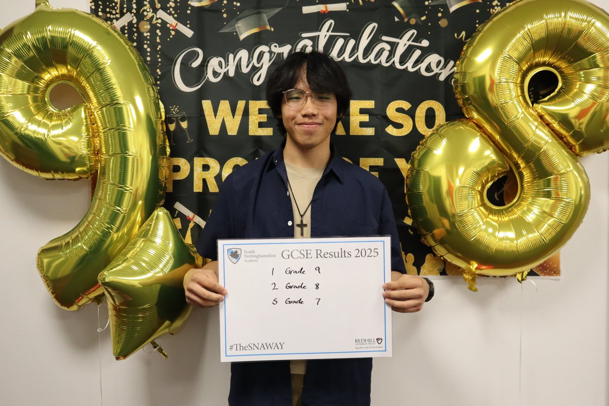Fantastic results for SNA’s Colton Cheng who have secured grade 8's in Art and Maths, grade 7's in Biology, Chemistry, Geography and Physics, grade 6 in English Language and Business studies and a grade 9 in Chinese. Congratulations! #TheSNAWay #RedhillResults <a href="/nottslive/">NottinghamshireLive</a>