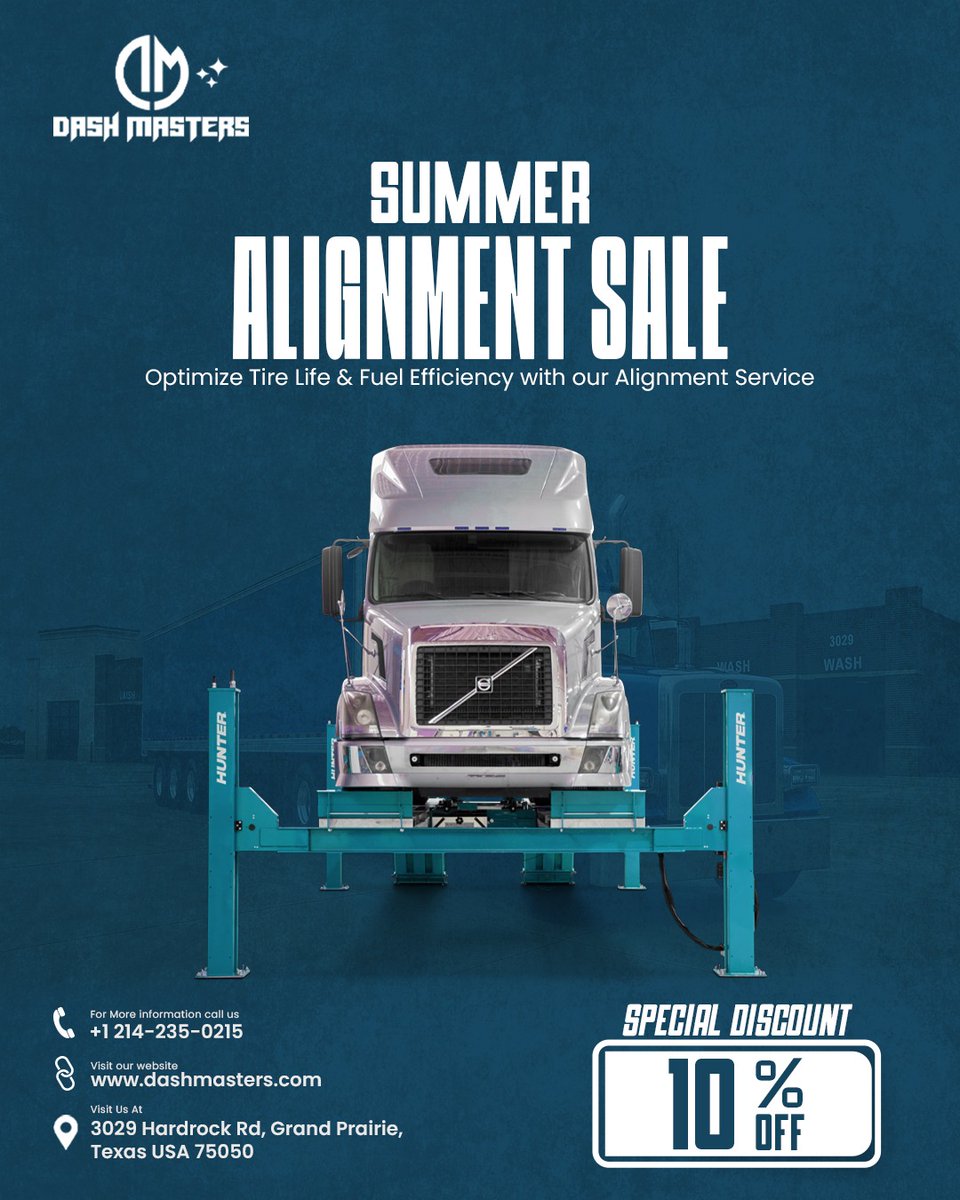 Dash_Masters_'s tweet photo. Summer Alignment Special – 10% Off!
Visit Us: 3029 Hardrock Rd, Grand Prairie, Texas, USA 75050
Call Now: 214-236-0215
Email: info@dashmasters.com
Website: https://t.co/n3rUKUftBM https://t.co/hiBSebvz9w