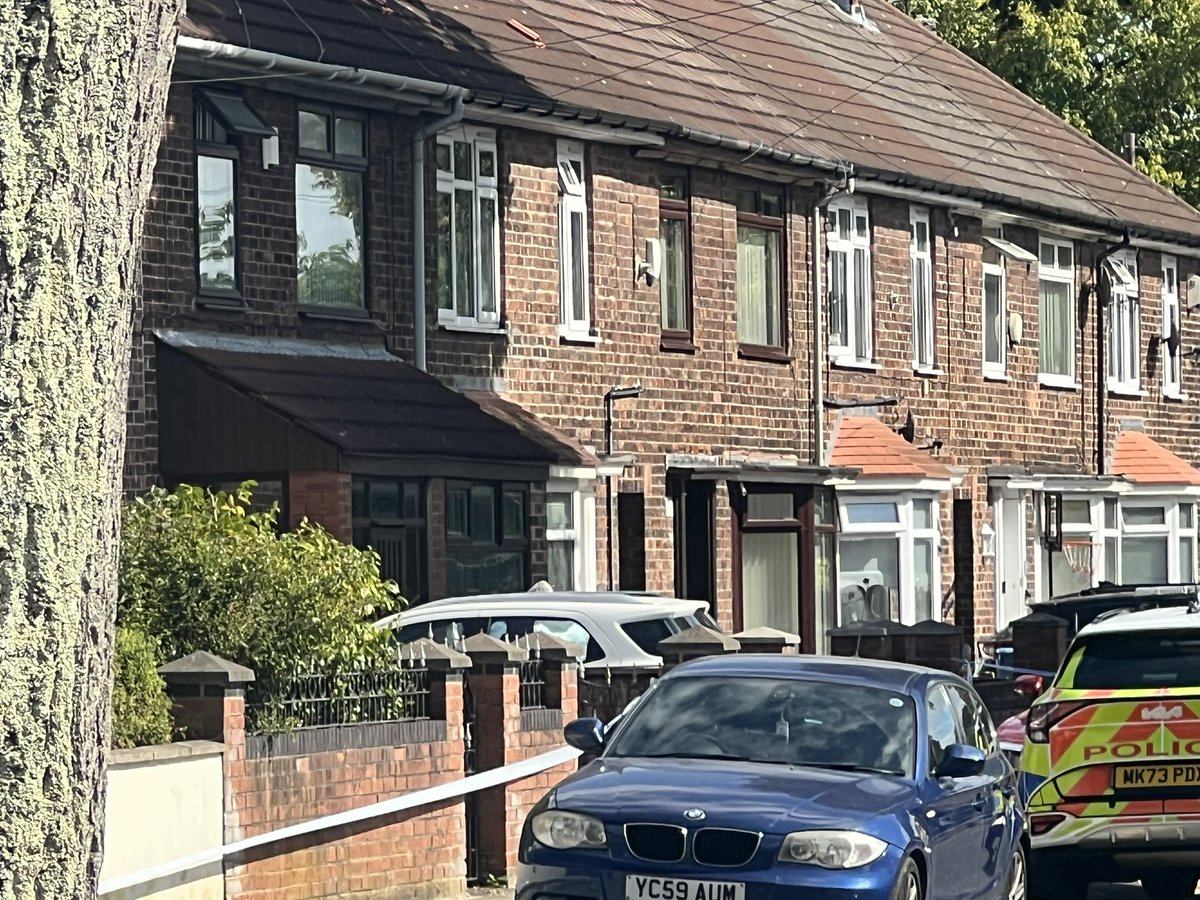 Forensic officers are currently working on a house within the cordon with a white car on the drive. No injuries have been reported with police explaining a shotgun was reportedly used in the incident.