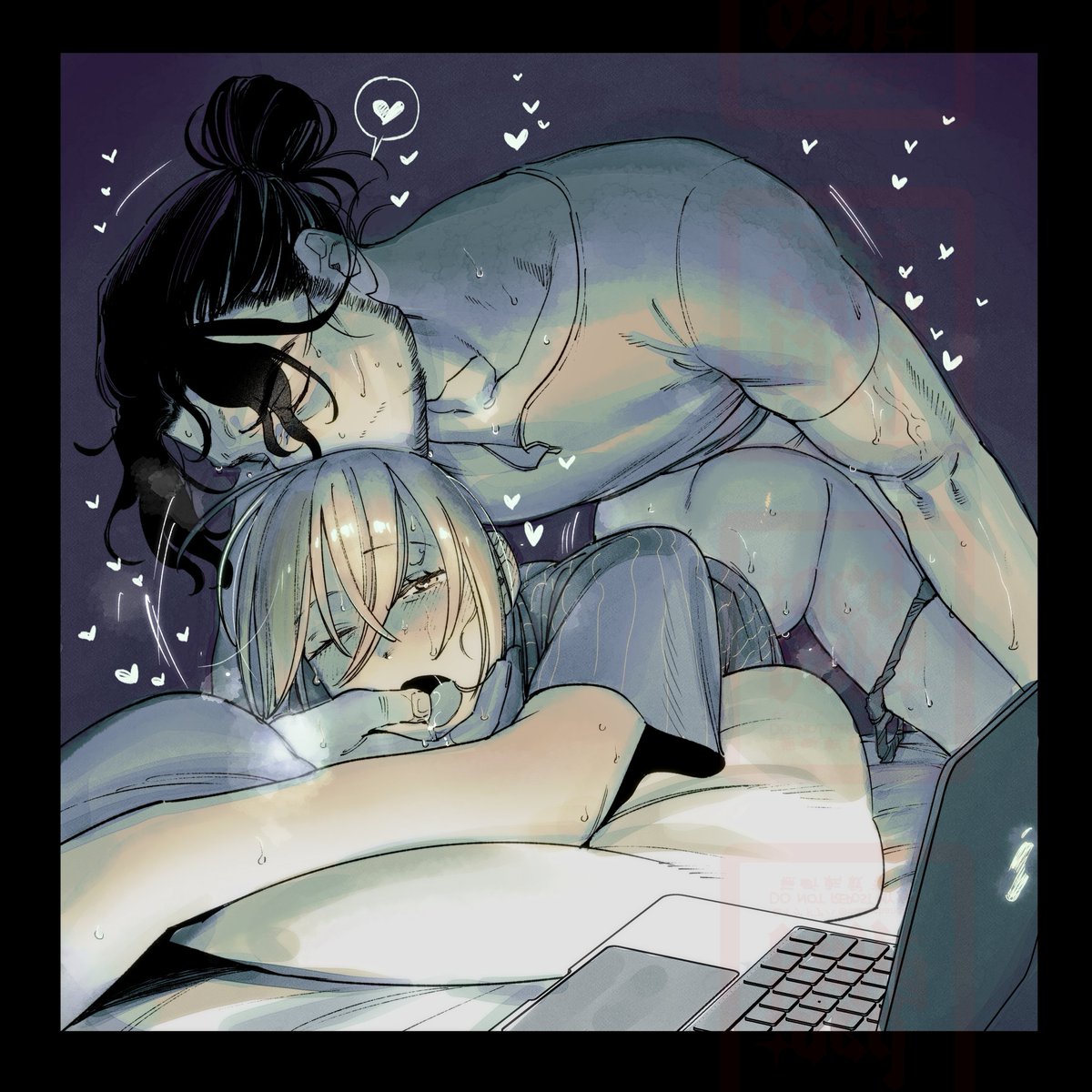 PCで仕事してただけなのに…🥺🔞　（メイデン現パロ）