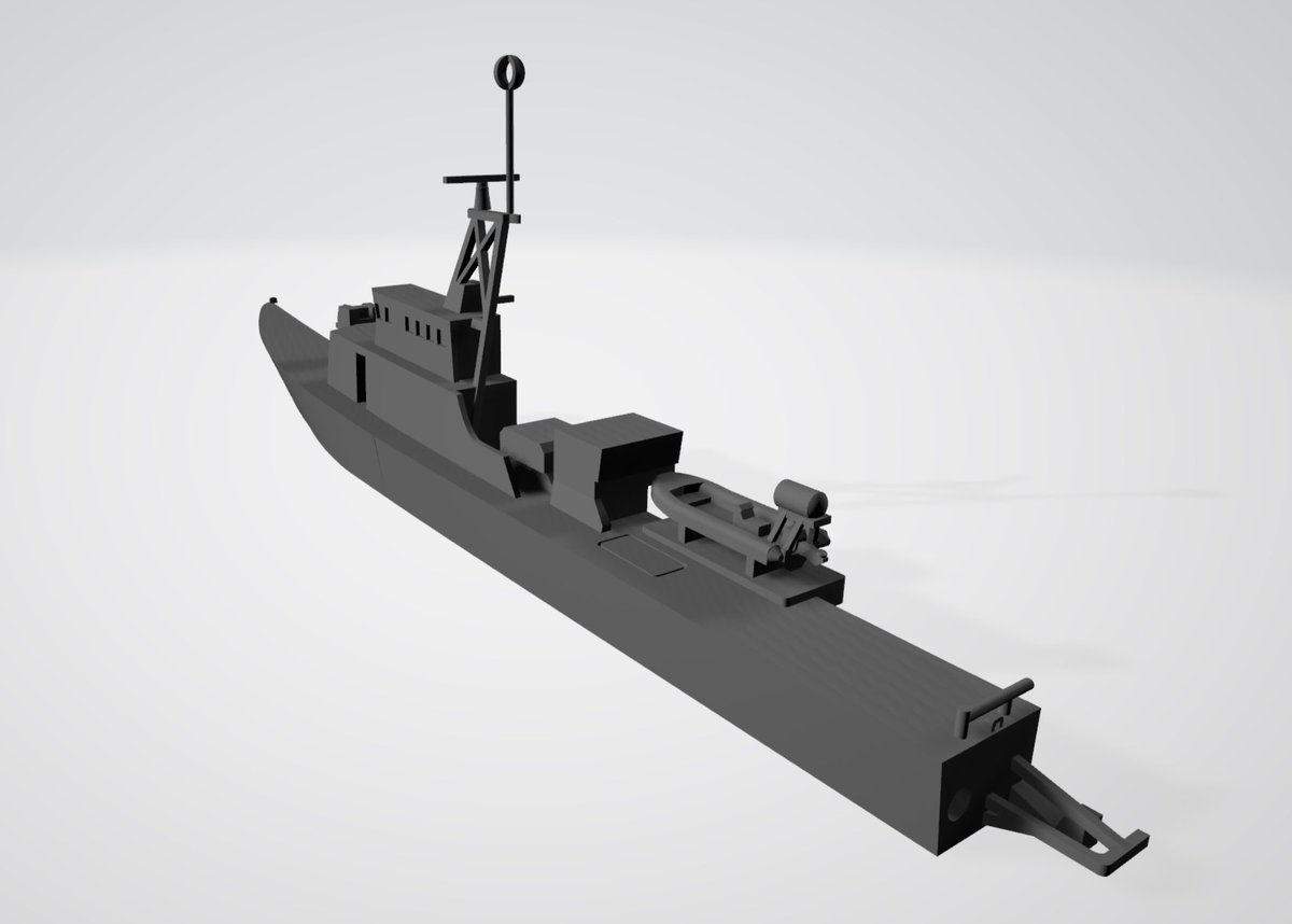 ＃艦船模型　＃3Dプリントキット
＃ダイリンモデル
1/700 海上保安部　巡視船　PS03「いなさ」
さて、出来る事をコツコツと。
にしても、船橋後部の船体中央部の形状がよくわからない今日この頃。
写真だとこの辺り映らないし日除けがあるから空撮でもわかりにくい…