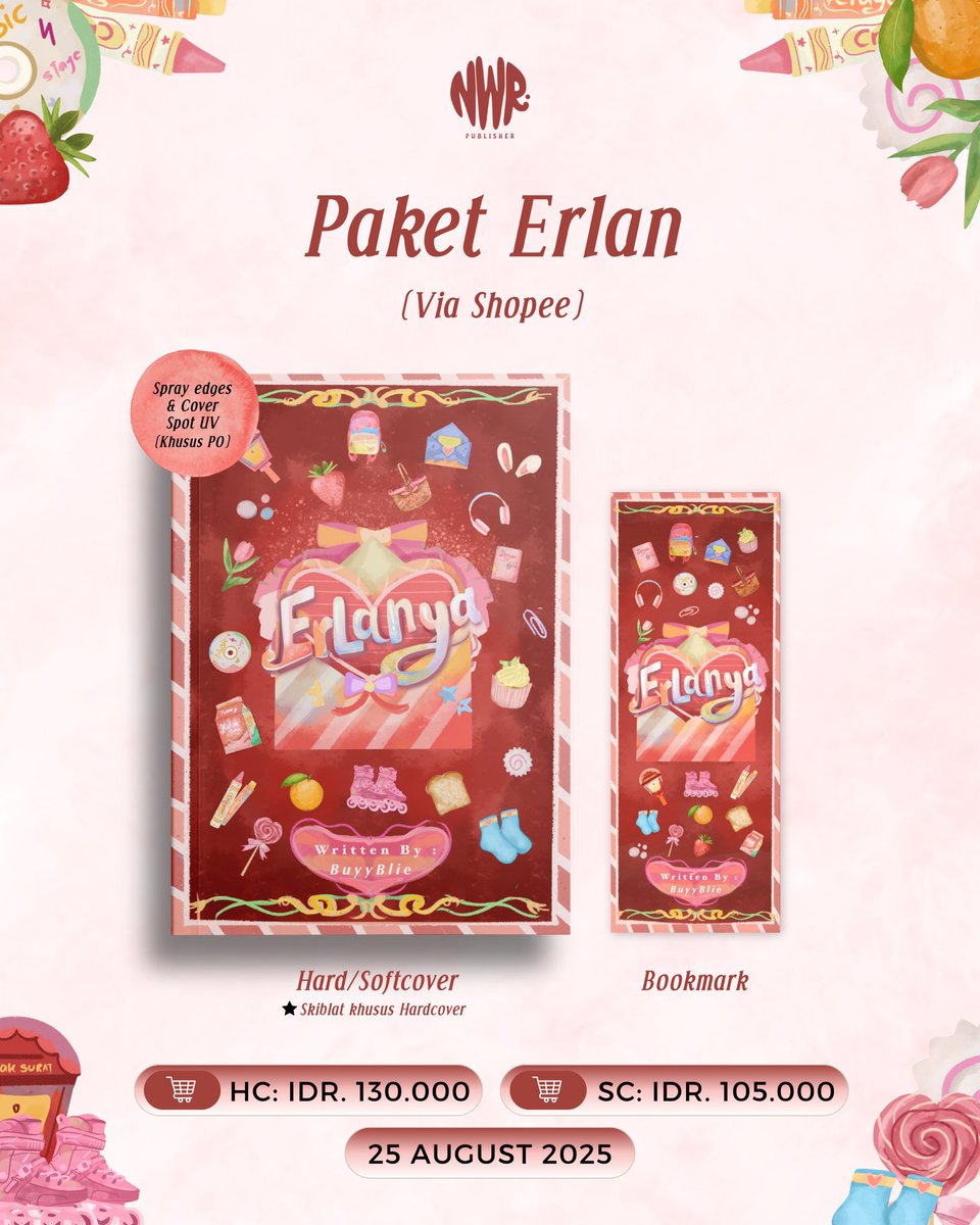 🇲🇾 G.O | cloudyyskyygo (@cloudyyskyygo) on Twitter photo 🇲🇾 MY G.O | ERLANYA BY @/buyyblie_ <a href="/NawiraPublisher/">Nawira Publisher</a>
Paket Anya
Hard Cover : RM 58
Soft Cover : RM 52
Paket Erlan
Hard Cover : RM 45
Soft Cover : RM 40
☁️ Exclude EMS & local postage (pay when readyship to 🇲🇾)
Order here:
forms.gle/w9XvXSpLdAvYoo…
Due: 30 Aug, 7pm 🇲🇾 MY G.O | ERLANYA BY @/buyyblie_ <a href="/NawiraPublisher/">Nawira Publisher</a>
Paket Anya
Hard Cover : RM 58
Soft Cover : RM 52
Paket Erlan
Hard Cover : RM 45
Soft Cover : RM 40
☁️ Exclude EMS & local postage (pay when readyship to 🇲🇾)
Order here:
forms.gle/w9XvXSpLdAvYoo…
Due: 30 Aug, 7pm