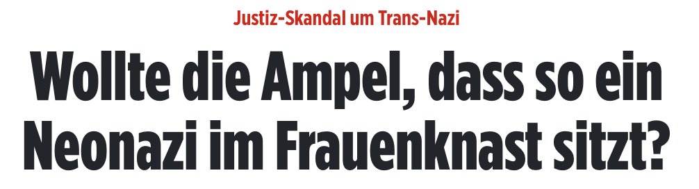 Eigentlich kann man Herrn Liebig ja dankbar sein. (Sein in der Bild-Zeitung abgedrucktes Lichtbild entfällt hier dennoch aus ästhetischen Gründen). Solange nur Linke, sollten sie ins Gefängnis, einfach ihr Geschlecht qua Erklärung wechselten (wie eben diese Hammer-Maja in Ungarn)